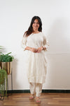 Beige stripes cotton co-ords set