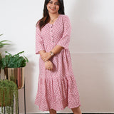 Zig zag cotton dress