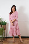Zig zag cotton dress