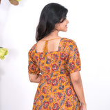 Nadhi cotton midi dress - Mustard