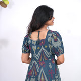 Nadhi cotton midi dress - Turquoise
