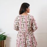 Pink peplum button down comfies