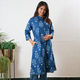 Royal blue button down shirt co-ords set