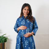 Royal blue button down shirt co-ords set