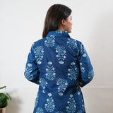 Royal blue button down shirt co-ords set