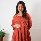 Rust orange peplum button down comfies