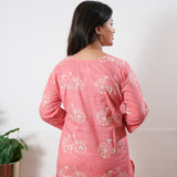 Peachy pink cotton lounge sleep wear