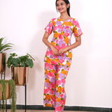 Multicoloured cotton sleep wear