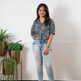 Tulip button down cotton top