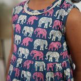 Elephant cotton frock