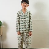 Blue elephant cotton co-ords set