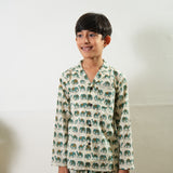 Blue elephant cotton co-ords set