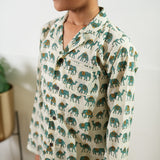 Blue elephant cotton co-ords set