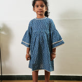 Indigo candy cotton frock