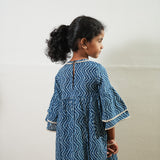 Indigo candy cotton frock