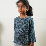 Indigo cotton kurta