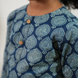 Indigo butta cotton kurta