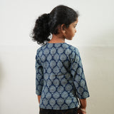 Indigo butta cotton kurta