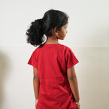 Tangerine knitted cotton night suit