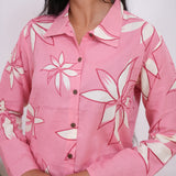 Baby pink cotton night suit