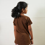 Chocolate knitted cotton night suit