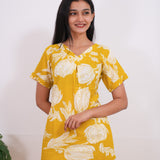 Mustard fern cotton lounge sleep wear