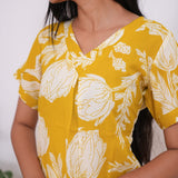 Mustard fern cotton lounge sleep wear