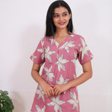 Mauve cotton lounge sleep wear