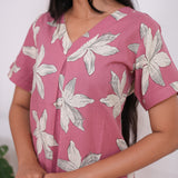 Mauve cotton lounge sleep wear