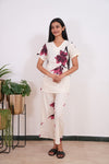 Off white cotton lounge sleep wear