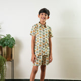 Blue owl cotton co-ords set