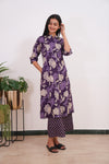 Violet cotton co-ords set