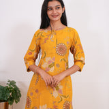 Mustard bloom viscose co-ords set