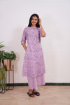 Lilac floral cotton co-ords set