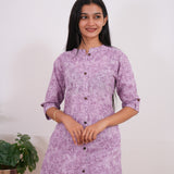 Lilac floral cotton co-ords set