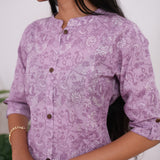 Lilac floral cotton co-ords set