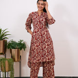 Red paisley cotton co-ords set