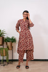 Red paisley cotton co-ords set