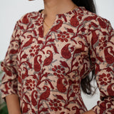 Red paisley cotton co-ords set