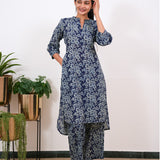 Midnight blue cotton co-ords set