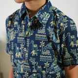 Indigo elephant cotton co-ords set