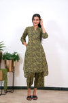 Khaki cotton co-ords set