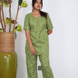 Lemonade geometric cotton lounge sleep wear