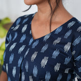 Royal blue cotton lounge sleep wear