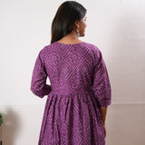Purple cotton maternity nursing comfies
