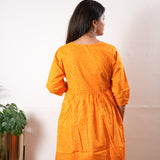 Tangerine cotton maternity nursing top