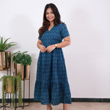 Ocean cotton midi dress