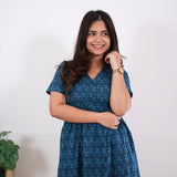 Ocean cotton midi dress