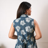 Ocean viscose shirt co-ords set (attached sleeves)