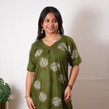 Olive maple cotton lounge sleep wear